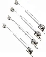 Set of 4 NUZAMAS Pneumatic Stay, Strut Lift Stay Support, Kitchen Cabinet Door Handle Toy Box Tool Box Hinge 100N