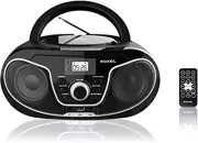 RCD-S70BT Portable Boombox CD Player with Remote Control, FM Radio, USB MP3 P...