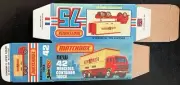 Matchbox Superfast #42 Mercedes Container Truck ‘77-‘82 Type L Repro Box