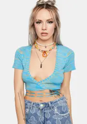 Sky Chasing The Sun Wrap Top