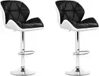 Bar Stools Stool Set of 2 Adjustable Kitchen Swivel Counter Barstools DiningChar