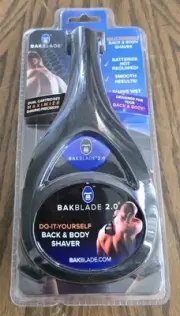 BAKBLADE 2.0 Back & Body Shaver DIY Shave Wet Or Dry Men's Women's Hair Removal