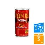 WONDA早安咖啡179ML X5入【愛買】