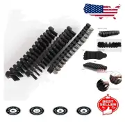 3-Piece Barbell Brush Set - Heavy-Duty Nylon & Wire Brushes for Tough Cleaning
