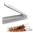 Skewers Kebab Maker Outdoor Barbecue Stringer Box Machine String Grill BBQ Tool☁