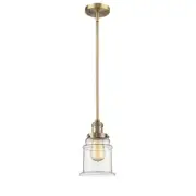 Innovations 1 Light Canton Mini Pendant in Brushed Brass - 201S-BB-G182