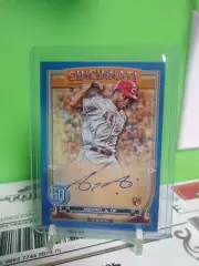 2020 Topps Gypsy Queen Aristides Aquino Blue RC Auto (On Card) #d 17/99 Reds