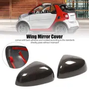 Exterior Rear View Mirror Protective Cover Carbon Fiber Style for Smart Fortwo (for: Smart)