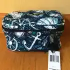 Vera Bradley Travel Train Case Shore Enough Makeup cosmetic bag NWT nautical