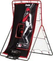 Switch Hitter Baseball Pitching Target + Rebounder Net