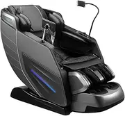 Homasa 4D Massage Chair Electric Shiatsu Full Body Massager Recliner Zero Gravity Massaging Relax Neck Back Shoulder Leg Foot Heat Kneading Airbags with Cover