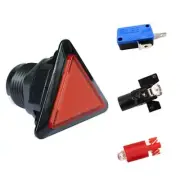Triangle Arcade Push Buttons Illumilated 12V LED Light Built-in Microswitch C