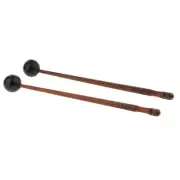 2Pcs Wood Tongue Drum Sticks Lotus Drum Xylophone Mallets Rubber Hammer tap