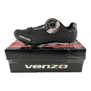 Venzo Cycling Shoes SH-M02-45 with Clips Size 10.5 New Open Box