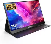 InnoView Portable Monitor, 15.6 in FHD 1080P HDMI USB C Second External Monitor