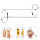 10/15/20pcs Stainless Steel Vertical Skewers Barbecue Skewers Barbecue Supplies