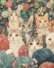 Diverse 8x10 Meow Masterpieces Cat Art Prints Feline Fine Art 21700832