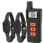 300M Dog Training Collar with Remote for 2 Dogs, Rechargeable Waterproof Dog Remote Collar