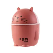 2Pcs Creative Cartoon Desktop Trash Can with Swing Lid Debris Storage Box Dustbin Office Supplies Small Trash Bin Mini Car Litter Can
