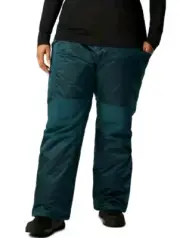 Columbia Kick Turner II Insulated Snow Pants Womens 1X NWT omni-tech Teal Winter