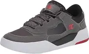 [DC] Men's Metric Skate Shoe, Grey/Black/Red, 12
