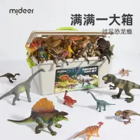 在飛比找蝦皮商城精選優惠-Mideer/彌鹿恐龍玩具 侏羅紀仿真動物模型 霸王龍 翼龍