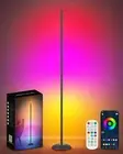 Smart RGB LED Corner Lamp with App & Remote, Modern Floor Lamp with 16M Colors