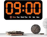 Fravsiu Electric Alarm Clock, Battery Operated Digital Clock, USB Charging Alarm Clock with Temperature Display, Clock with Adjustable Volume, Loud Alarm Clock for Home Bedroom