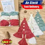 Christmas Tree DIY Kit, Woven Macrame Christmas Trees DIY KIT Wall Hangings DY