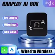 Wireless Carplay AI Box Android Auto Adapter Steady Fast Connection Plug & Play