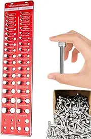 Bolt Size Finder,Portable Metal Thread Gauge | Wear-Resistant Screw Size Tester, Bolt Measuring Supplies for Craft Enthusiasts, Maintenance Professionals