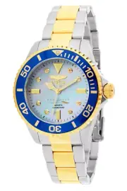Invicta 47mm Pro Diver 9 Diamond Accented Mother-of-Pearl Dial Bracelet Watch