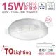 【東亞照明】LCS010-15D LED 15W 6000K 白光 全電壓 雅緻 吸頂燈 台製_ TO430125