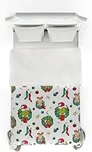 Franco Grinch by Dr. Seuss Holiday & Christmas Bedding Soft Cozy Twin/Full Size Sherpa Blanket Comforter, 66 in x 86 in, (Officially Licensed Product)