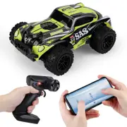 Catzon Remote Control Car 1:20 Scale Rechargeable High Speed RC Racing Toy Gifts for Kids-Green