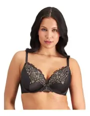 [Pleasure State] Grand Finale Contour Plunge Bra in Black