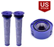 3 Pack HEPA Post/Pre Filter For Dyson DC59 V6 DC62 Cordless Stick Vacuum Cleaner