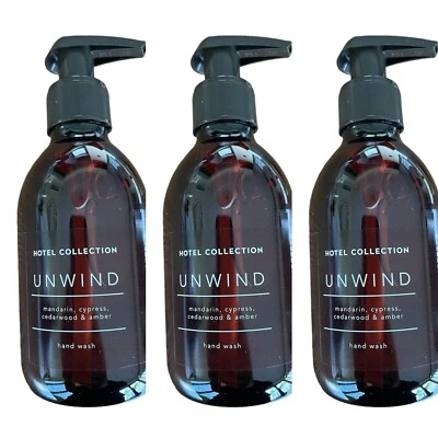 3 X Hotel Collection Apothecary Unwind Scented Hand Wash - 240ml