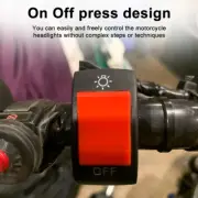 Motorcycle/Scooter Fog Light Toggle Flip Switch Red ON/OFF 12VDC Handlebar Mount