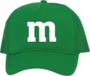 [TOP HEADWEAR] M Hat Costume Cosplay Snapback Mens Trucker Cap, Kelly Green, One Size