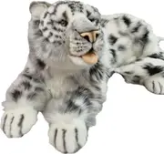 Hansa Snow Leopard Big Cat Lying Large 66cm Plush Soft Toy