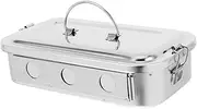 Stainless Steel Tray Case Lid for Doctor Tools Metal Storage Box 8 Inches Organizing Holder