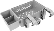 Abaodam Practical Swimming Pool Shelf Organizer Stylish Hanging Basket for Storage Ample Space for Essentials Elegant Grey Design for Outdoor Decor