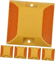 SOLUSTRE 5pcs Heavy Duty Reflective Road Markers for Driveways and Pathways Plastic Road Safety Marker Plastic Construction