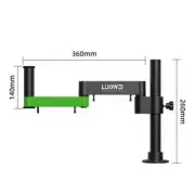 Articulating Arm Stand Stereo Trinocular Microscopio Video Camera Phone Repair