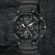 Casio MCW100H-1A3V Mens Analog Watch Chronograph Heavy Duty 100M WR Black Quartz