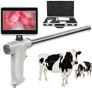 Artificial Insemination Kits,Cow Artificial Insemination Device,Visual Endoscope Sperm Gun,Veterinary Breeding Kit,with Photo/Videos/Playback Function/4.3 Inch Rotatable Screen