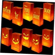Halloween Luminary Bags Candle Bags Pumpkin Paper Bags Luminary Paper Lantern