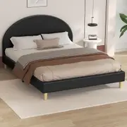 ALFORDSON Bed Frame Arched Base Black Double