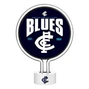 AFL Neon Light - Carlton Blues - 30 x 21.5 x 8.5cm - Team Logo